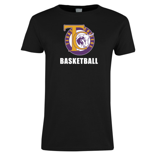  Womens Black Short Sleeve Tee - TC Basketball