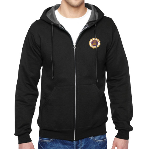  Black Fleece Full Zip Hoodie - Seal