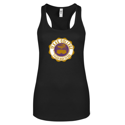  Next Level Womens Black Racerback Tank  - Seal