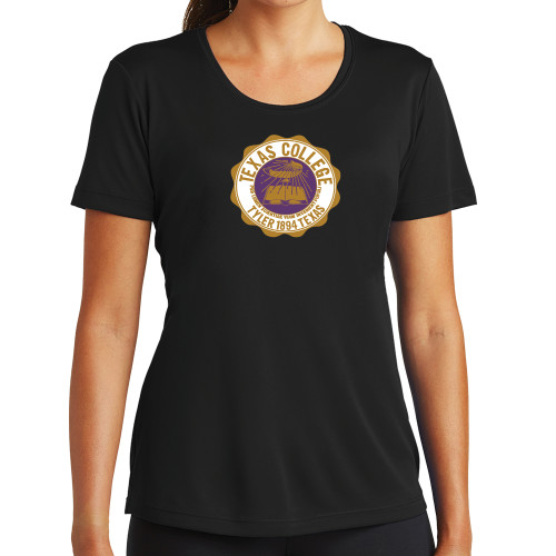  Womens Black Performance Tee - Seal