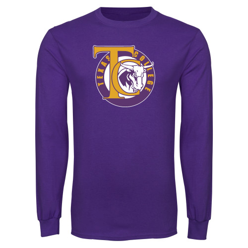 Purple Long Sleeve T Shirt - Athletic Mark