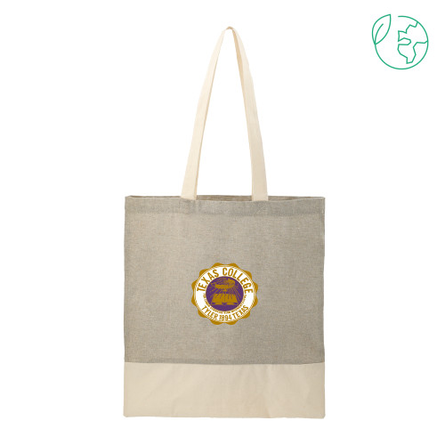  Split Recycled Grey Cotton Twill Convention Tote - Seal