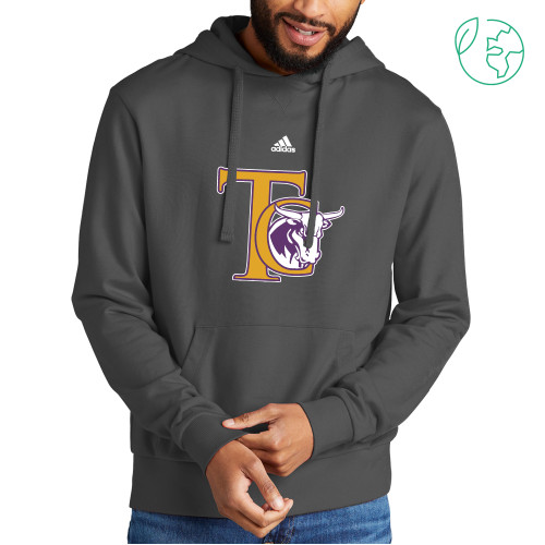  Allmade Dark Grey Organic French Terry Pullover Hoodie - TC Adidas