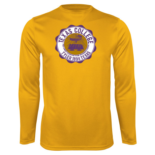  Gold Performance Long Sleeve Shirt - Seal
