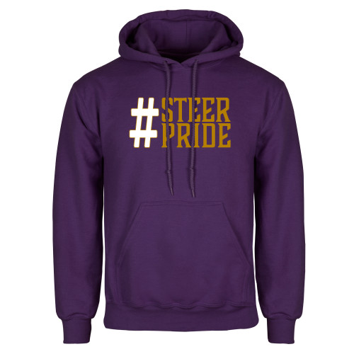  Purple Fleece Hoodie - Hashtag Steer Pride
