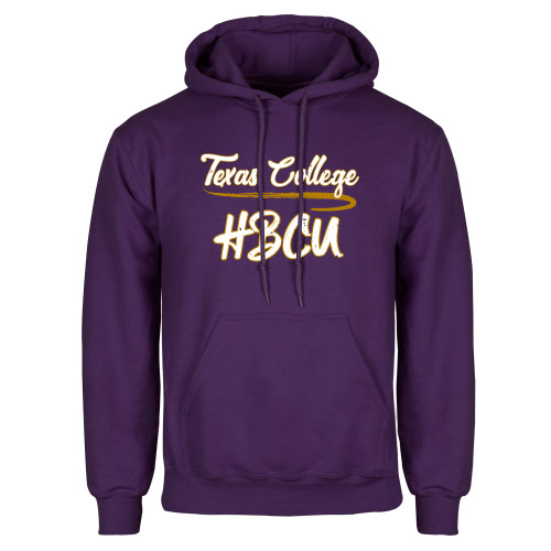  Purple Fleece Hoodie - TC HBCU Script