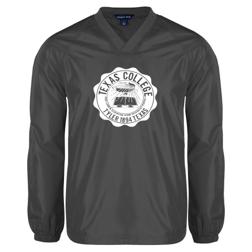  Charcoal V Neck Raglan Windshirt - Seal