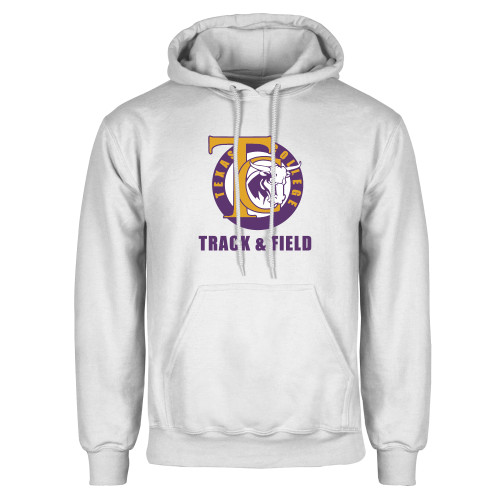  White Fleece Hoodie - TC Track and Field