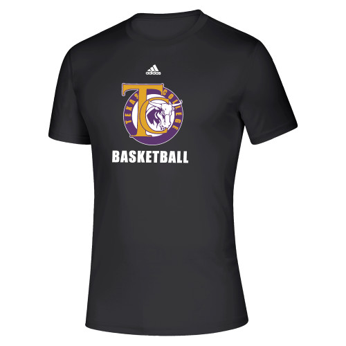  Adidas Black Pregame Performance Tee - TC Basketball Adidas