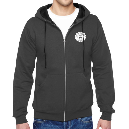  Charcoal Fleece Full Zip Hoodie - Seal