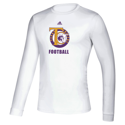  Adidas White Creator Performance Long Sleeve Tee - TC Football Adidas