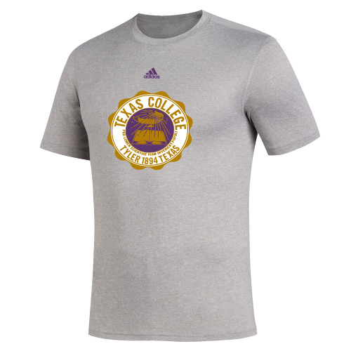  Adidas Medium Grey Heather Creator Performance Tee - Seal Adidas