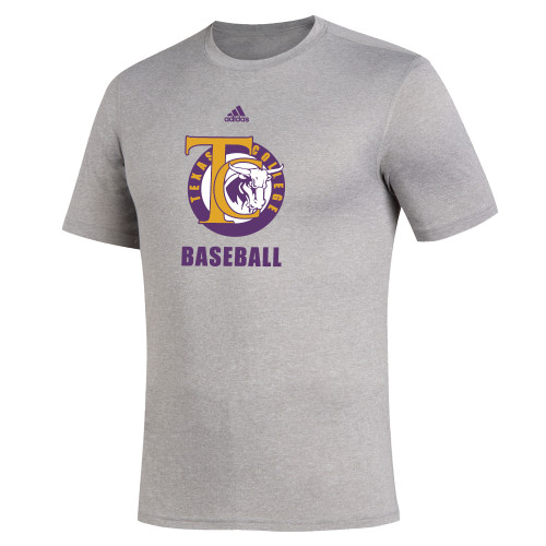  Adidas Medium Grey Heather Creator Performance Tee - TC Baseball Adidas