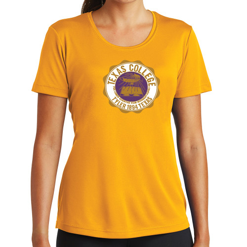  Womens Gold Performance Short Sleeve Tee - Seal