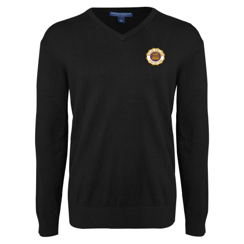  Black VNeck Sweater - Seal