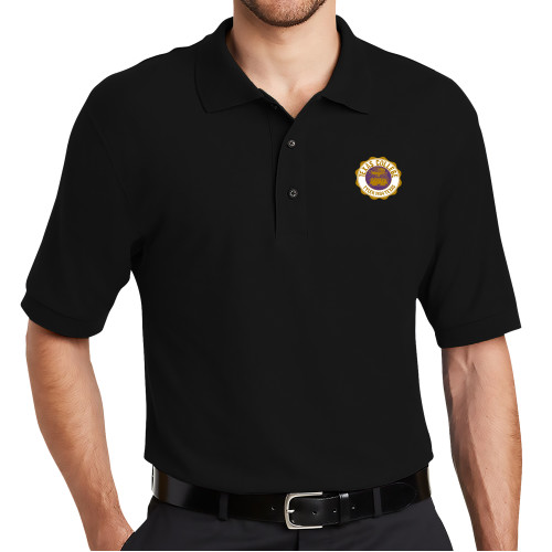  Black Silk Touch Polo - Seal