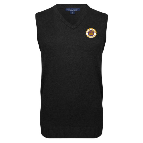  Black VNeck Sweater Vest - Seal