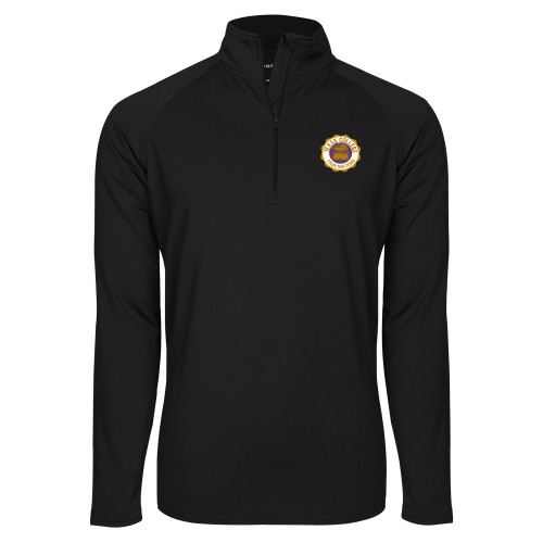  Sport Tek Black Sport Wick Stretch 1/2 Zip Pullover - Seal