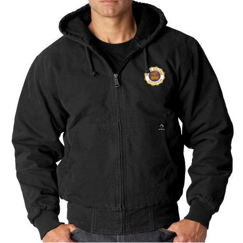  DRI DUCK Black Cheyenne Hooded Jacket - Seal