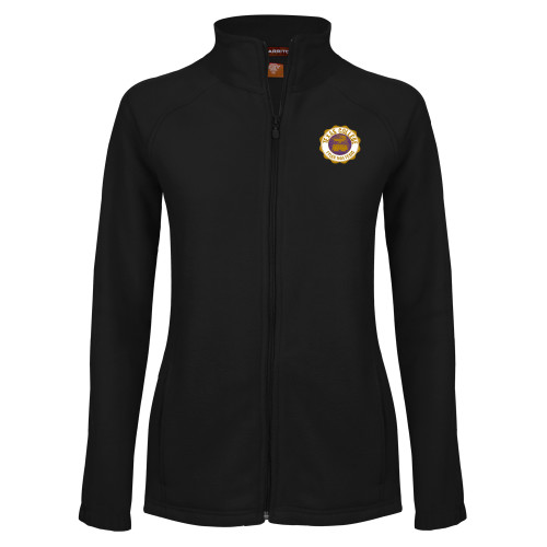  Womens Black Fleece Full Zip Jacket - Seal