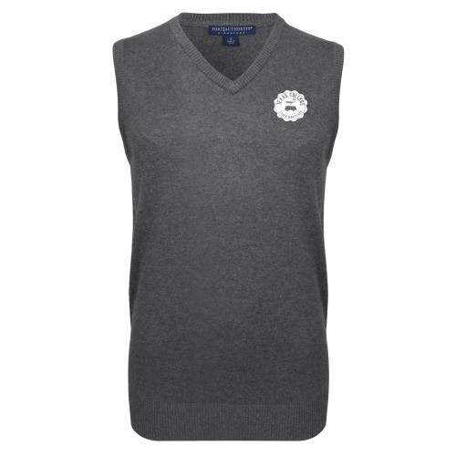  Charcoal VNeck Sweater Vest - Seal