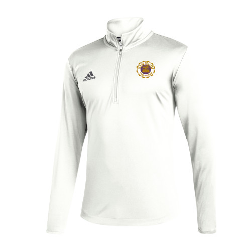  Adidas White Entrada 1/4 Zip - Seal