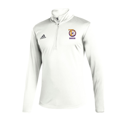  Adidas White Entrada 1/4 Zip - TC Soccer
