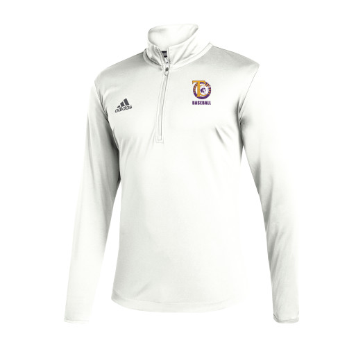  Adidas White Entrada 1/4 Zip - TC Baseball