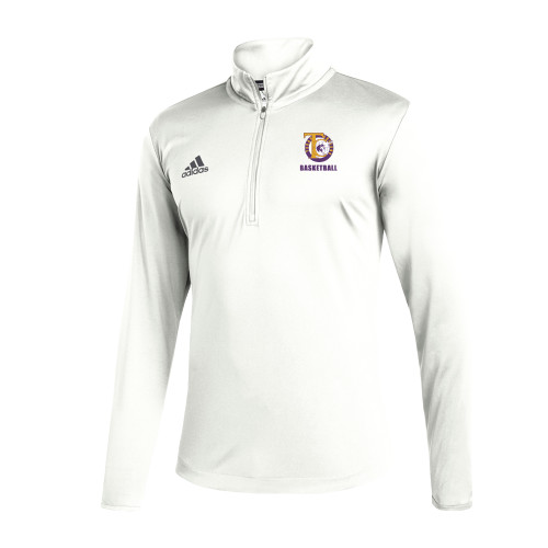  Adidas White Entrada 1/4 Zip - TC Basketball