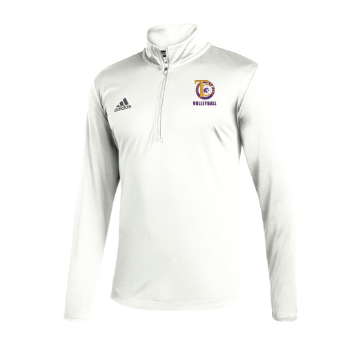  Adidas White Entrada 1/4 Zip - TC Volleyball