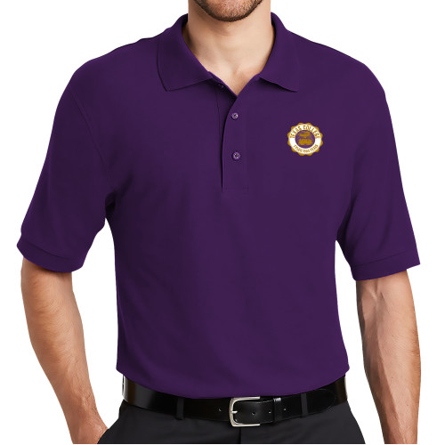  Purple Silk Touch Polo - Seal