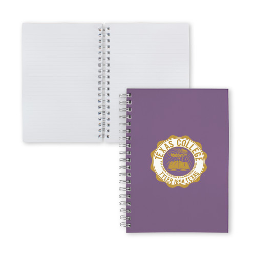  Clear 7 x 10 Spiral Journal Notebook - Seal
