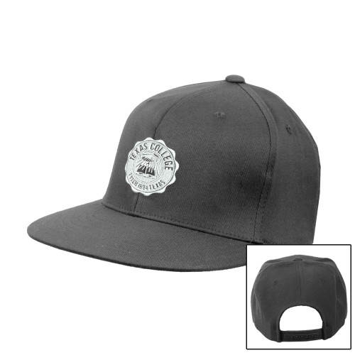  Charcoal Flat Bill Snapback Hat - Seal
