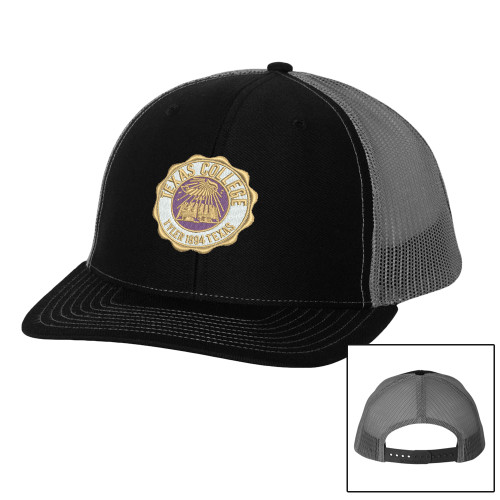  Richardson Black/Charcoal Trucker Hat - Seal