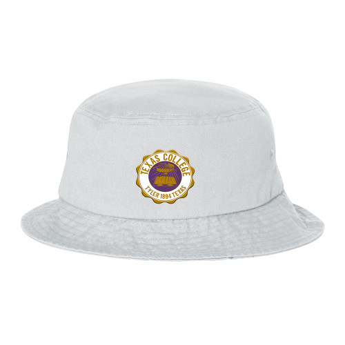  Sportsman White Bucket Hat - Seal