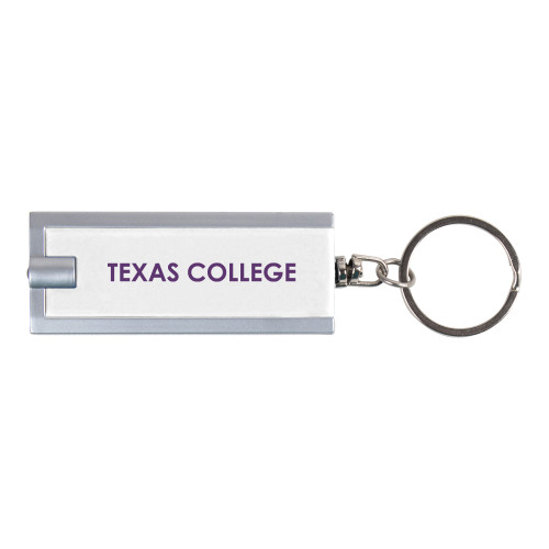  Turbo White Flashlight Key Holder - Flat Wordmark
