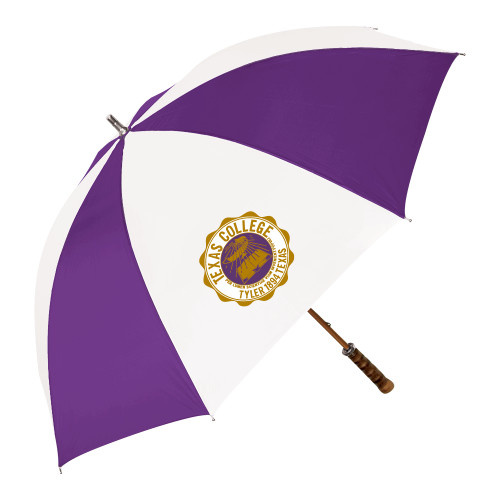 64 Inch Purple/White Umbrella - Seal
