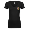 Thumbnail image for  Next Level Womens Black Ideal V Tee