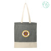 Thumbnail image for  Split Recycled Black Cotton Twill Convention Tote