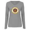 Thumbnail image for  Womens Grey Long Sleeve V Neck Tee 