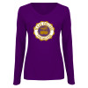 Thumbnail image for  Womens Purple Long Sleeve V Neck Tee 