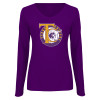 Thumbnail image for  Womens Purple Long Sleeve V Neck Tee 