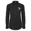 Thumbnail image for  Womens Black Twill Button Down Long Sleeve 
