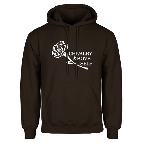 Brown Fleece Hoodie-Motto