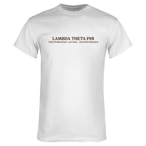 White T Shirt-Fraternity Name Spanish