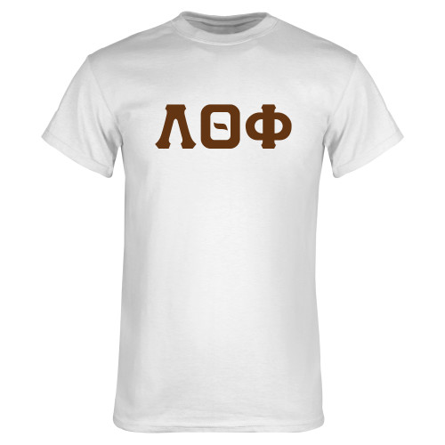 White T Shirt-Traditonal Greek Letters
