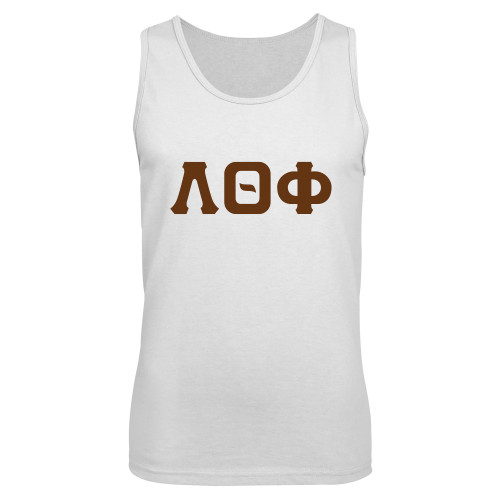 White Tank Top-Traditonal Greek Letters