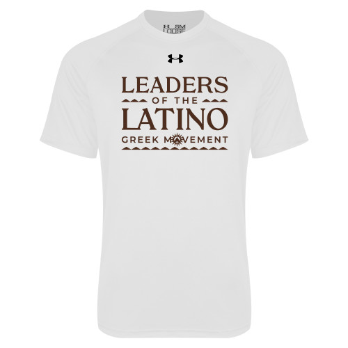 Under Armour White Tech Tee-Slogan