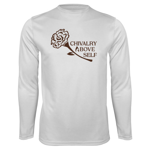 White Performance Long Sleeve Shirt-Motto