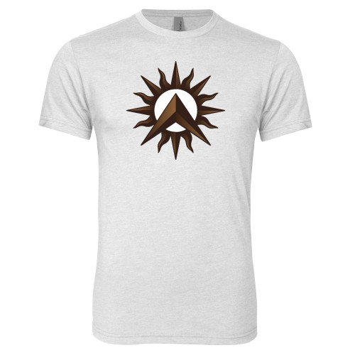 Next Level Heather White Triblend Tee-Sol de Lambda